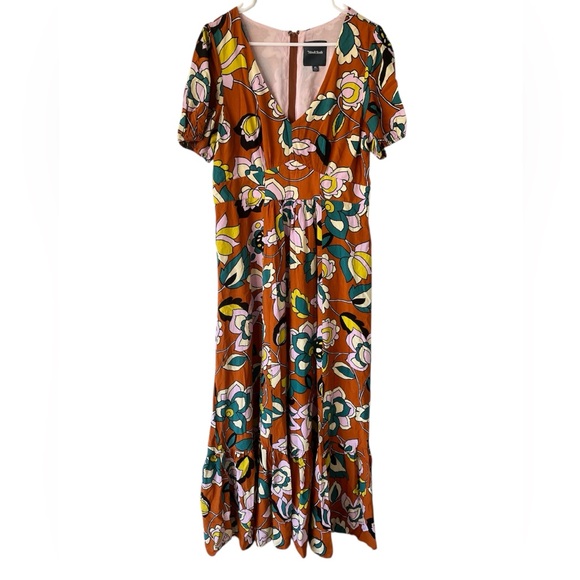 Modcloth Multicolor Floral Maxi Dress - Picture 1 of 8